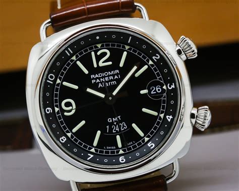 panerai radiomir gmt alarme pam 00098|Panerai radiomir alarm price.